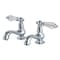 Kingston Brass KS1101WLL Basin Tap Faucet W/ Cross Handle, Polished Chrome KS1101WLL - alternate 1